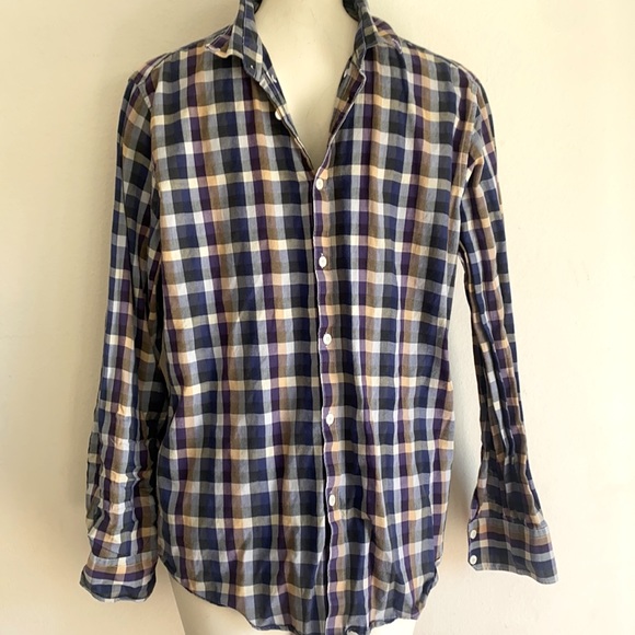 💚Ben Sherman plaid shirt XL plaid button up - Picture 1 of 4